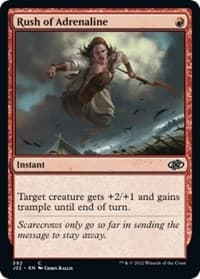 Rush of Adrenaline - Jumpstart 2022 - Magic: The Gathering card