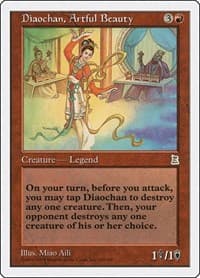Diaochan, Artful Beauty - Portal Three Kingdoms - Magic: The Gathering card