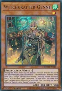Witchcrafter Genni - Magnificent Mavens - YuGiOh card
