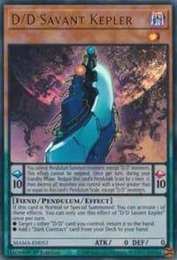 D/D Savant Kepler - Magnificent Mavens - YuGiOh card