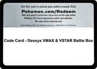 Code Card - Deoxys VMAX & VSTAR Battle Box - Miscellaneous Cards & Products - Pokemon card