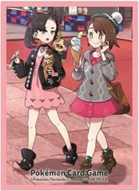 Pokemon TCG: Pokemon Center Japan Exclusive Card Sleeves - Pokemon Trainers OFF SHOT! Marnie & Gloria (64-Pack) - Pokemon International Card Sleeves - Card Sleeves card