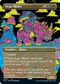 Siege Rhino - Secret Lair Countdown Kit - Magic: The Gathering card