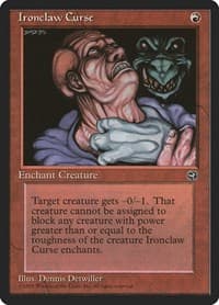 Ironclaw Curse - Homelands - Magic: The Gathering card