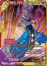 Beerus, Divine Destroyer's Advent (Zenkai Series Tournament Pack Vol.2) - Tournament Promotion Cards - Dragon Ball Super: Masters card