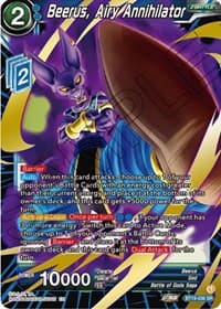Beerus, Airy Annihilator - Fighter's Ambition - Dragon Ball Super: Masters card