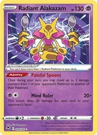Radiant Alakazam - SWSH12: Silver Tempest - Pokemon card