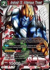 Android 13, Villainous Threat - Fighter's Ambition - Dragon Ball Super: Masters card