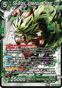 SS Broly, Villainous Threat - Fighter's Ambition - Dragon Ball Super: Masters card