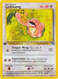 Lickitung - Jungle - Pokemon card