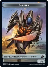 Soldier Token (008) - The Brothers' War - Magic: The Gathering card