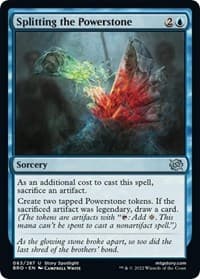 Splitting the Powerstone - The Brothers' War - Magic: The Gathering card