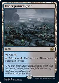 Underground River - The Brothers' War - Magic: The Gathering card