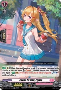 Favor To You, Lijdia - D-LBT03: Lyrical Monasterio ~Summertime Memories!~ - Cardfight Vanguard card