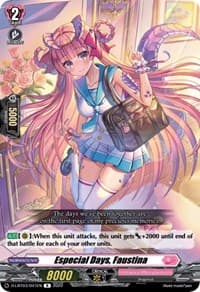 Especial Days, Faustina - D-LBT03: Lyrical Monasterio ~Summertime Memories!~ - Cardfight Vanguard card