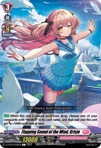 Flapping Sound of the Wind, Krisje - D-LBT03: Lyrical Monasterio ~Summertime Memories!~ - Cardfight Vanguard card