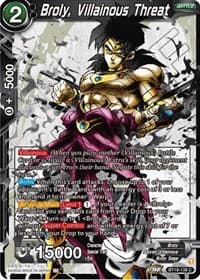 Broly, Villainous Threat - Fighter's Ambition - Dragon Ball Super: Masters card