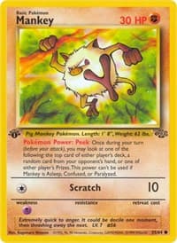 Mankey - Jungle - Pokemon card