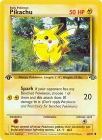 Pikachu - Jungle - Pokemon card