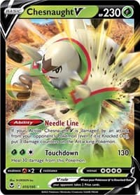 Chesnaught V - SWSH12: Silver Tempest - Pokemon card