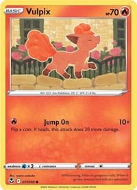 Vulpix - SWSH12: Silver Tempest - Pokemon card