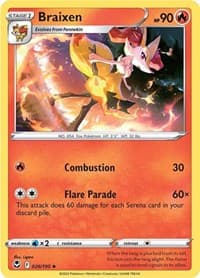 Braixen - SWSH12: Silver Tempest - Pokemon card