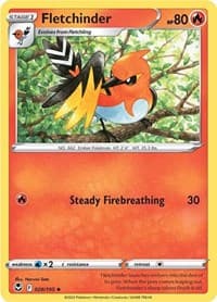 Fletchinder - SWSH12: Silver Tempest - Pokemon card