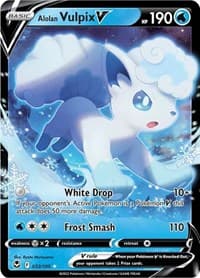 Alolan Vulpix V - SWSH12: Silver Tempest - Pokemon card