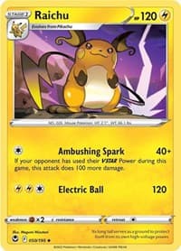 Raichu - SWSH12: Silver Tempest - Pokemon card