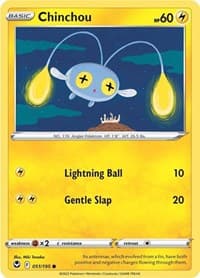 Chinchou - SWSH12: Silver Tempest - Pokemon card