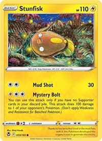 Stunfisk - SWSH12: Silver Tempest - Pokemon card