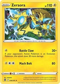 Zeraora - SWSH12: Silver Tempest - Pokemon card