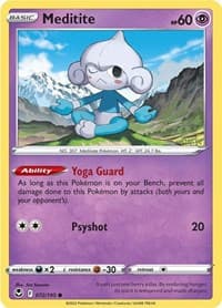 Meditite - SWSH12: Silver Tempest - Pokemon card