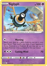 Sigilyph - SWSH12: Silver Tempest - Pokemon card