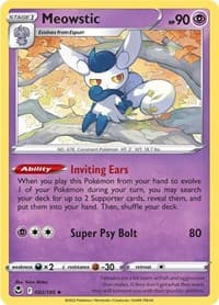 Meowstic - SWSH12: Silver Tempest - Pokemon card