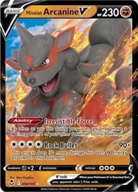 Hisuian Arcanine V - SWSH12: Silver Tempest - Pokemon card