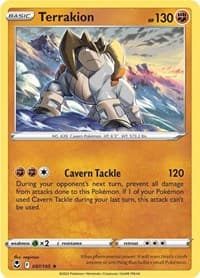 Terrakion - SWSH12: Silver Tempest - Pokemon card