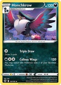 Honchkrow - SWSH12: Silver Tempest - Pokemon card