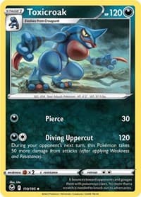 Toxicroak - SWSH12: Silver Tempest - Pokemon card
