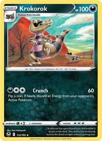 Krokorok - SWSH12: Silver Tempest - Pokemon card