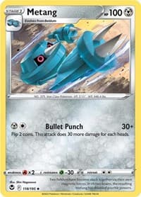 Metang - SWSH12: Silver Tempest - Pokemon card