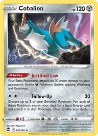 Cobalion - SWSH12: Silver Tempest - Pokemon card
