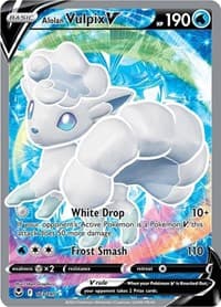 Alolan Vulpix V (Full Art) - SWSH12: Silver Tempest - Pokemon card