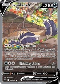 Skuntank V (Alternate Full Art) - SWSH12: Silver Tempest - Pokemon card