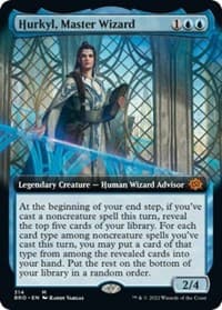 Hurkyl, Master Wizard (Extended Art) - The Brothers' War - Magic: The Gathering card