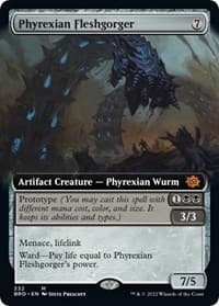 Phyrexian Fleshgorger (Extended Art) - The Brothers' War - Magic: The Gathering card