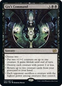 Gix's Command - The Brothers' War - Magic: The Gathering card