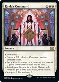 Kayla's Command - The Brothers' War - Magic: The Gathering card