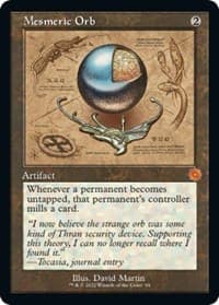 Mesmeric Orb (Schematic) - The Brothers' War: Retro Frame Artifacts - Magic: The Gathering card