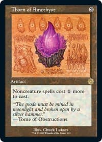 Thorn of Amethyst (Schematic) - The Brothers' War: Retro Frame Artifacts - Magic: The Gathering card